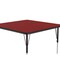 Correll Square Adjustable Height Activity Kids School Table, High Pressure Laminate, Red A3636-SQ-35 - alternate 2