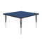 Correll Square Adjustable Height Activity Kids School Table, High Pressure Laminate, Blue A3636-SQ-37 - alternate 6