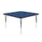 Correll Square Adjustable Height Activity Kids School Table, High Pressure Laminate, Blue A3636-SQ-37 - alternate 3