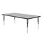 Correll Rectangle Adjustable Height Activity Kids School Table, High Pressure Laminate, Gray Granite A3672-REC-15 - alternate 6