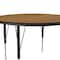 Correll Round Adjustable Height Activity Kids School Table, High Pressure Laminate, Medium Oak A36-RND-06 - alternate 4