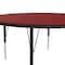 Correll Round Adjustable Height Activity Kids School Table, High Pressure Laminate, Red A42-RND-35 - alternate 5