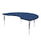 Correll Kidney Adjustable Height Activity Kids School Table, High Pressure Laminate, Blue A4872-KID-37 - alternate 1