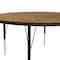 Correll Round Adjustable Height Activity Kids School Table, High Pressure Laminate Top, Medium Oak A48-RND-06 - alternate 5