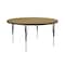 Correll Round Adjustable Height Activity Kids School Table, High Pressure Laminate, Fusion Maple A48-RND-16 - alternate 2