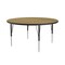 Correll Round Adjustable Height Activity Kids School Table, High Pressure Laminate, Fusion Maple A48-RND-16 - alternate 8