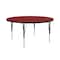 Correll Round Adjustable Height Activity Kids School Table, High Pressure Laminate, Red A48-RND-35 - alternate 8