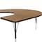 Correll Horseshoe Adjustable Height Activity Kids School Table, High Pressure Laminate, Medium Oak A6066-HOR-06 - alternate 8