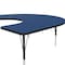 Correll Horseshoe Adjustable Height Activity Kids School Table, High Pressure Laminate, Blue A6066-HOR-37 - alternate 4