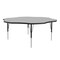 Correll Flower Adjustable Height Activity Kids School Table, High Pressure Laminate, Gray Granite A60-FLR-15 - alternate 2