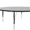 Correll Round Adjustable Height Activity Kids School Table, High Pressure Laminate, Gray Granite A60-RND-15 - alternate 3