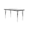 Correll Rectangle Adjustable Height Activity Kids School Table, Melamine Laminate, Gray Granite AM2460-REC-15 - alternate 3