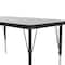 Correll Rectangle Adjustable Height Activity Kids School Table, Melamine Laminate, Gray Granite AM2460-REC-15 - alternate 10