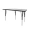 Correll Trapezoidal Adjustable Height Activity Kids School Table, Melamine Laminate, Gray Granite AM3060-TRP-15 - alternate 8