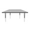 Correll Trapezoidal Adjustable Height Activity Kids School Table, Melamine Laminate, Gray Granite AM3060-TRP-15 - alternate 5