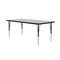 Correll Rectangle Adjustable Height Activity Kids School Table, Melamine Laminate, Gray Granite AM3072-REC-15 - alternate 2
