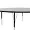 Correll Round Adjustable Height Activity Kids School Table, Melamine Laminate, Gray Granite AM60-RND-15 - alternate 3