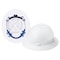 Deltaplus Hard Hat, Americana 360(R), Polyethylene, 4 Point Ratchet, Type 2, Class E, White WEL20004WH - alternate 2