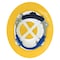 Deltaplus Hard Hat, Americana 360(R), Polyethylene, 4 Point Ratchet, Type 2, Class E, Yellow WEL20005YE - alternate 3