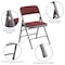 Flash Furniture Burgundy Fabric Metal Chair AW-MC309AF-BG-GG - alternate 2