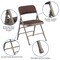 Flash Furniture Brown Fabric Metal Chair AW-MC309AF-BRN-GG - alternate 4
