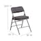 Flash Furniture Gray Fabric Folding Chair AW-MC320AF-GRY-GG - alternate 7