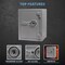Barska Biometric Fireproof Safe, 1.64 cu ft. AX13494 - alternate 9