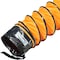 Rubber-Cal "Air Ventilator Orange" Ventilation Duct Hose - 8"ID x 25' Length Hose (Fully Stretched) 01-W192 - alternate 1