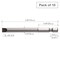 Vessel Power Bit 1/4" Hex B, -6x(T)0.8x75, PK10 B35S675E - alternate 4