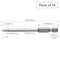 Vessel Power Bit 1/4" Hex B, T15x75H, PK10 B35T1575H - alternate 2