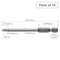 Vessel Power Bit 1/4" Hex B, T15Hx75H Tam, PK10 B35T15H75H - alternate 4