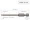 Vessel Power Bit 1/4" Hex B, T20x70H, PK10 B35T2070H - alternate 3