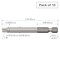 Vessel Power Bit 1/4" Hex B, T30x70H, PK10 B35T3070H - alternate 4