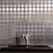 Fasade Fasade 18in x 24in Miniquattro Brushed Aluminum Backsplash Panel 5pk PB5308 - alternate 1