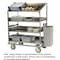 Lakeside Glass Rack/Dish Sorting Cart; 3 Flat, 1 Angled 28"x62" Shelves B589 - alternate 1