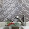 Fasade Fasade 18in x 24in Rings Brushed Nickel Backsplash Panel 5pk PB6129 - alternate 2
