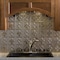 Fasade Fasade 18in x 24in Fleur-de-lis Brushed Nickel Backsplash Panel 5pk PB6629 - alternate 1
