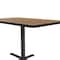 Correll Rectangle Cafe Bistro and Breakroom Pedestal Table, High Pressure Laminate Top, Medium Oak BCT3042-06 - alternate 9