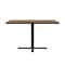 Correll Rectangle Cafe Bistro and Breakroom Pedestal Table, High Pressure Laminate Top, Medium Oak BCT3042-06 - alternate 7