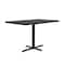 Correll Rectangle Cafe Bistro and Breakroom Pedestal Table, High Pressure Laminate Top, Black Granite BCT3042-07 - alternate 4