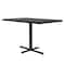 Correll Rectangle Cafe Bistro and Breakroom Pedestal Table, High Pressure Laminate Top, Black Granite BCT3042-07 - alternate 8
