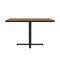 Correll Rectangle Cafe Bistro and Breakroom Pedestal Table, High Pressure Laminate Top, Medium Oak BCT3048-06 - alternate 5