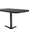 Correll Rectangle Cafe Bistro and Breakroom Pedestal Table, High Pressure Laminate Top, Black Granite BCT3048-07 - alternate 8