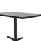 Correll Rectangle Cafe Bistro and Breakroom Pedestal Table, High Pressure Laminate Top, Gray Granite BCT3048-15 - alternate 7