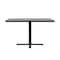 Correll Rectangle Cafe Bistro and Breakroom Pedestal Table, High Pressure Laminate Top, Gray Granite BCT3048-15 - alternate 3