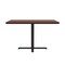Correll Rectangle Cafe Bistro and Breakroom Pedestal Table, High Pressure Laminate Top, Cherry BCT3048-21 - alternate 2