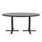 Correll Round Cafe Bistro and Breakroom Pedestal Table, High Pressure Laminate Top, Gray Granite BCT60R-15 - alternate 9