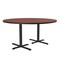 Correll Round Cafe Bistro and Breakroom Pedestal Table, High Pressure Laminate Top, Cherry BCT60R-21 - alternate 4