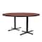 Correll Round Cafe Bistro and Breakroom Pedestal Table, High Pressure Laminate Top, Cherry BCT60R-21 - alternate 6