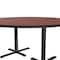 Correll Round Cafe Bistro and Breakroom Pedestal Table, High Pressure Laminate Top, Cherry BCT60R-21 - alternate 3